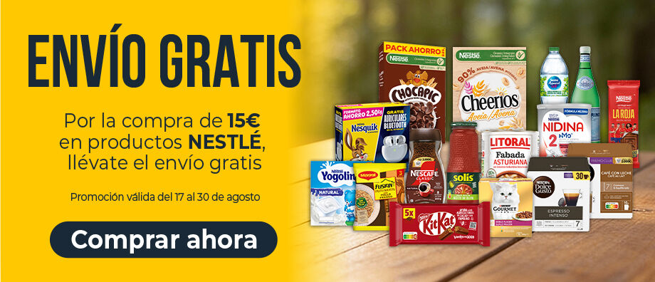 descubre nuestro envio gratis con nestle
